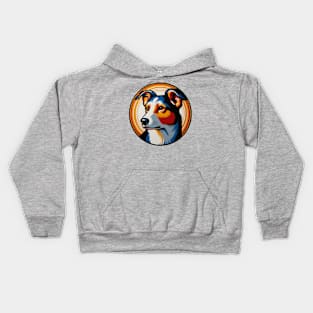 Colorful artistic dog Kids Hoodie